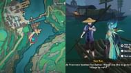 Sun Rao's location in Yilong Wharf (Image via HoYoverse)